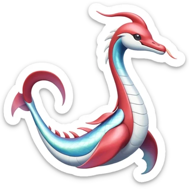 Milotic-Latias-Fakémon-hybrid-creature (full body)  sticker