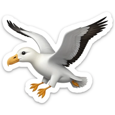 Albatross flying sticker