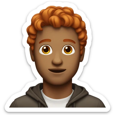 30 years old, male, red hair sticker