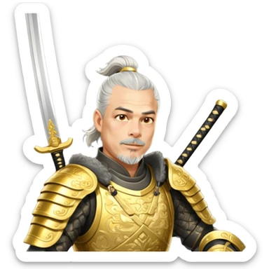 Golden Samurai sticker