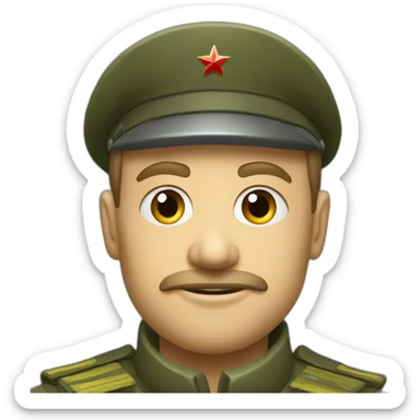 comrade major russian militia sticker