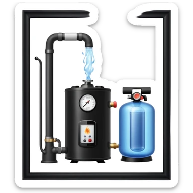 La biblia y el calefon sticker