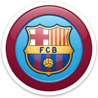 Fc Barcelona logo imoji sticker