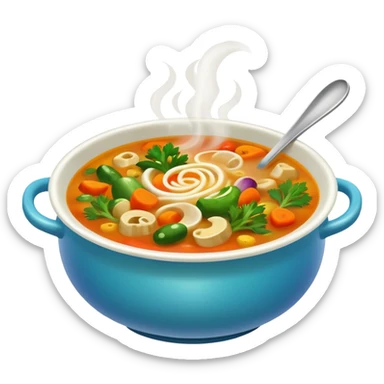 yummy soup sticker