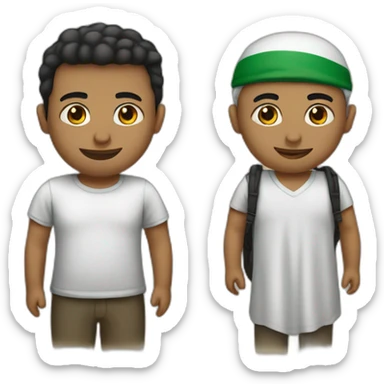 israeli and palestinian sticker