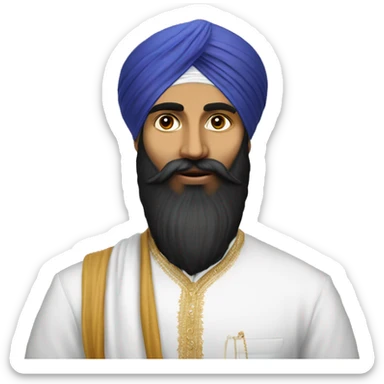 A puratan Sikh Nishan Sahib  sticker