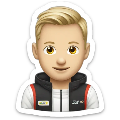 Kevin Magnussen from formula 1 sticker