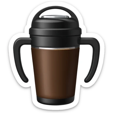 I want a shaker of coffee for gym sticker
