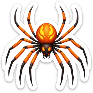 Lava spider sticker