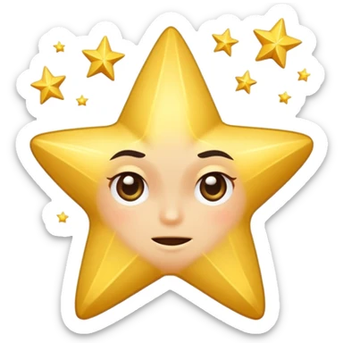 shooting star emoji with a smirk and one eyebrow raised, unimpressed, sarcastic frustration about existence sticker