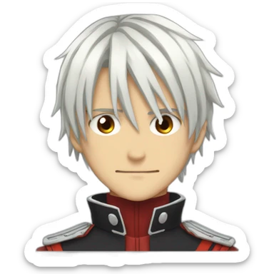 Allen Walker of D.gray-man with his red scar  sticker
