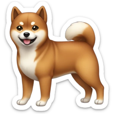 Cute-black-shiba-inu sticker