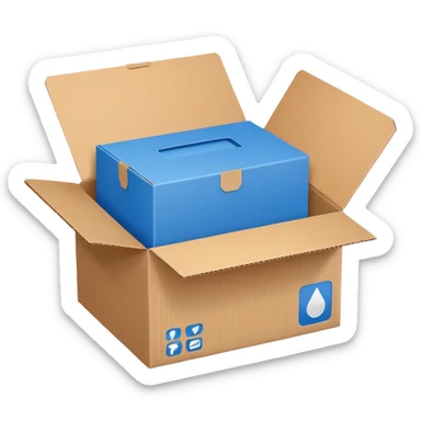 Caja del producto immunocal color azul sticker