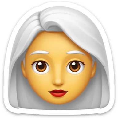 kadın kırmızı küpeli sarışın sticker