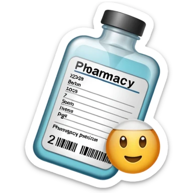 Pharmacy label sticker