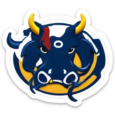 A messed up buffalo Sabres logo sticker