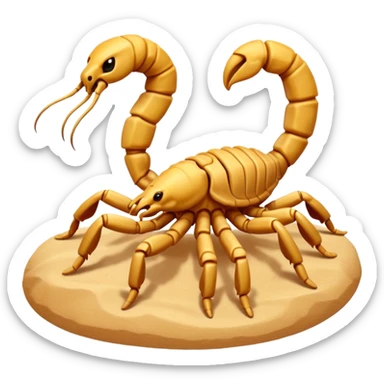 cute scorpion in dessert sticker