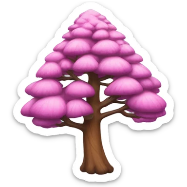 Pink pine sticker