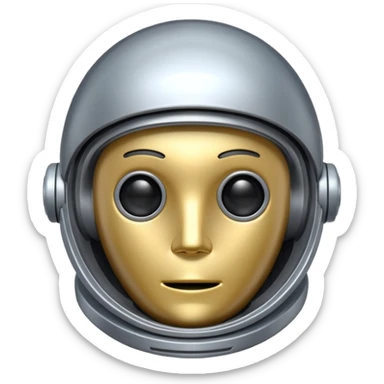 tête de robot cosomonaute sticker
