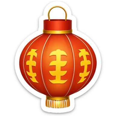 chinese lantern sticker