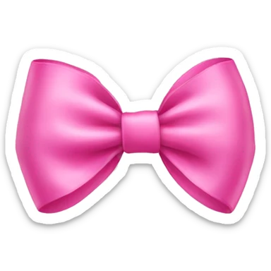 Pink bow sticker