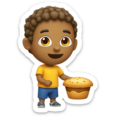 Velho comendo pão  sticker