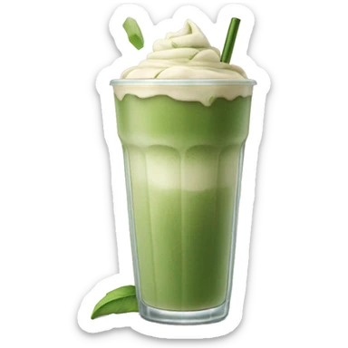 iced matcha latte sticker
