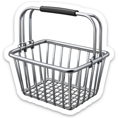 METAL SHOPPING BASKET sticker