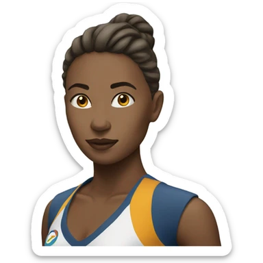 A woman champion sticker