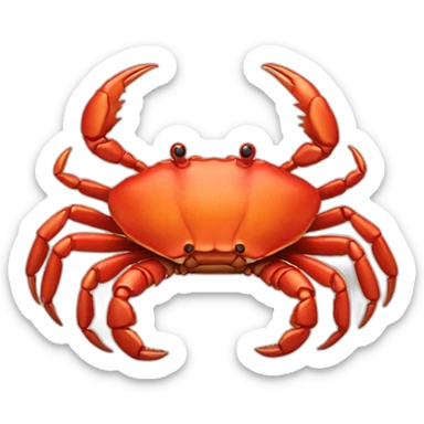 Red rock crab sticker