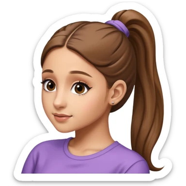 ariana grande ponytail 2025 a little older she’s 32 not 12 sticker