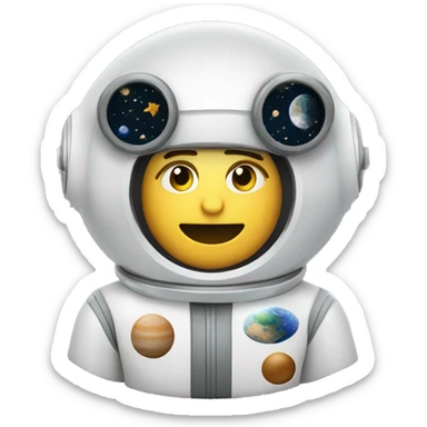 observatorio astronómico con dos cúpulas sticker