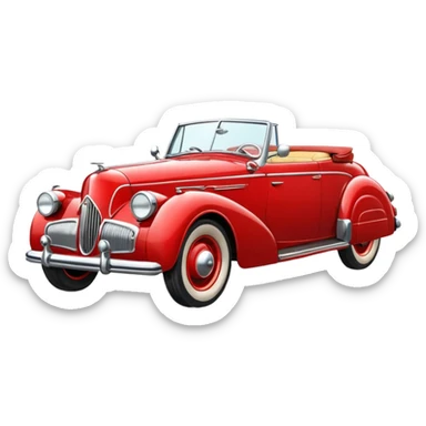 historic car sticker
