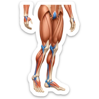 Create leg muscles sticker