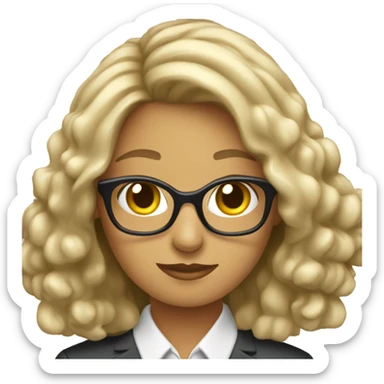 secretary with calendar sticker