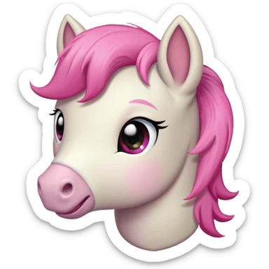 puffing-pony emoji sticker