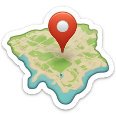 map pin sticker