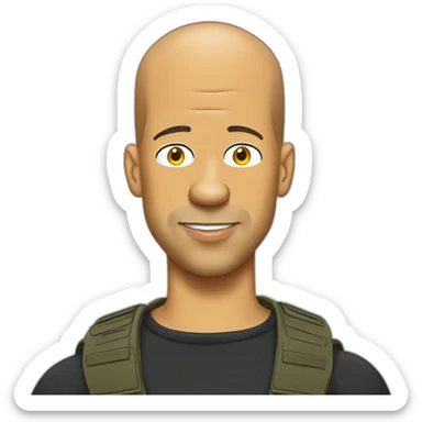 Simpson vin diesel sticker