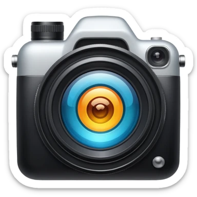 A camera lens sticker