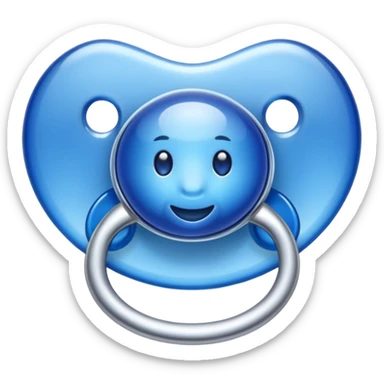 Sapphire crystal pacifier sticker