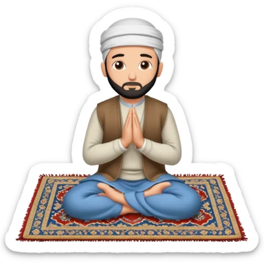 Muslim prayer  sticker
