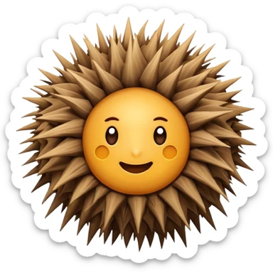 emoji of tumbleweed is rolling sticker