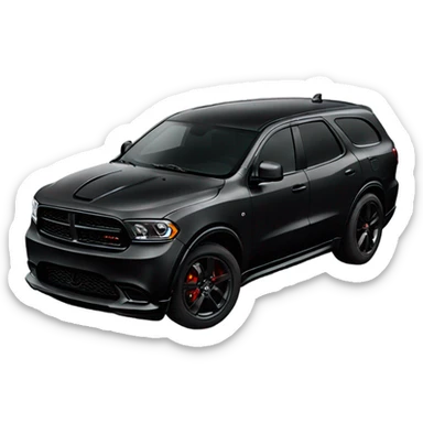 Black dodge Durango set hellcat sticker