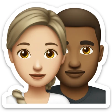 Russian wife and Dominican husband  sticker