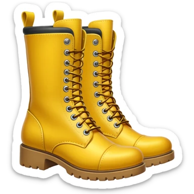 constructor yellow boots sticker