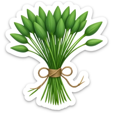 chives leaves herb bouquet sticker