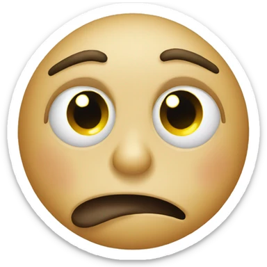 Emoji with snot coming out of nose sticker