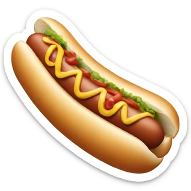 Hot dog sticker