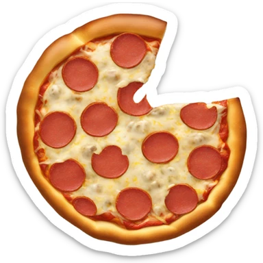 Twisty pretzel bread pizza sticker