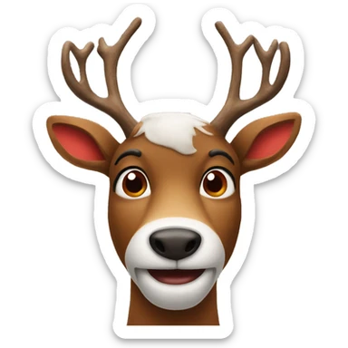 Red Nosed Reindeer sticker